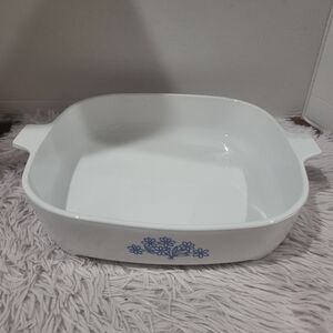 Corning Browner Grille #68-8100 Blue Flower Montgomery Ward Signature 10" Square